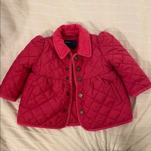 Ralph Lauren hot pink quilted coat